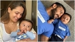 Anita Hassanandani and Rohit Reddy welcomed their son Aaravv in February 2021. Anita Hassanandani and Rohit Reddy welcomed their son Aaravv in February 2021.