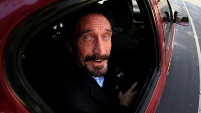 Software pioneer John McAfee was awaiting extradition to the US for allegedly evading more than $4 million in taxes. REUTERS/Jorge Dan Lopez (REUTERS)