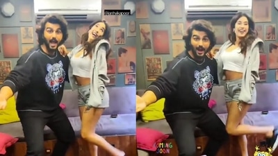 Janvhi Kapoor and Arjun Kapoor tease an upcoming project.