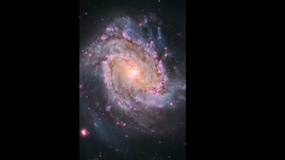 The image of spiral galaxy M83, also known as the Southern Pinwheel, shared by Nasa. (Instagram/@nasahubble)