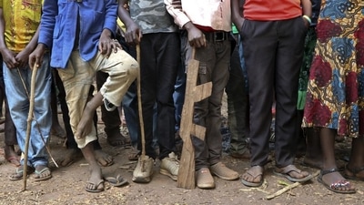 In the report, the US defined child soldiers as anyone below the age of 18 who takes part in hostilities as a member of governmental armed forces, police or other security forces. (AP | Representational image) In the report, the US defined child soldiers as anyone below the age of 18 who takes part in hostilities as a member of governmental armed forces, police or other security forces. (AP | Representational image)