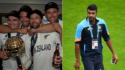 R Ashwin said he and the rest of his teammates could hear New Zealand's celebrations for a long time. (Getty Images) R Ashwin said he and the rest of his teammates could hear New Zealand's celebrations for a long time. (Getty Images)
