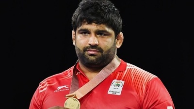 India's Sumit Malik. India's Sumit Malik.