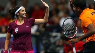 File photo of Sania Mirza and Rohan Bopanna (Twitter)