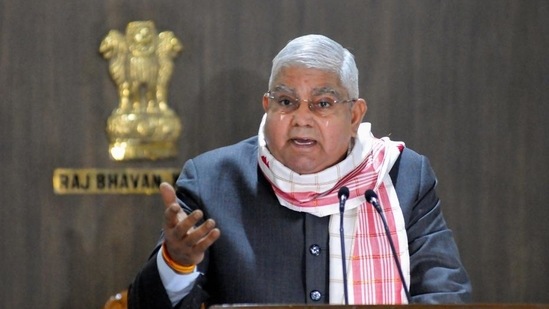 West Bengal governor Jagdeep Dhankhar. (PTI)(HT_PRINT) West Bengal governor Jagdeep Dhankhar. (PTI)(HT_PRINT)