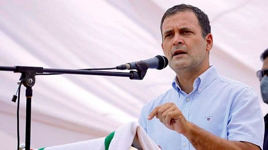 At least two Union ministers hit back at Congress leader Rahul Gandhi on Friday on the issue of alleged coronavirus disease (Covid-19) vaccine shortage in India.(HT File Photo)