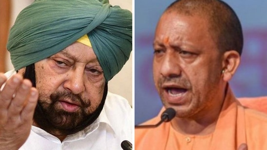 Punjab CM Captain Amarinder Singh and Uttar Pradesh (UP) chief minister (CM) Yogi Adityanath Punjab CM Captain Amarinder Singh and Uttar Pradesh (UP) chief minister (CM) Yogi Adityanath