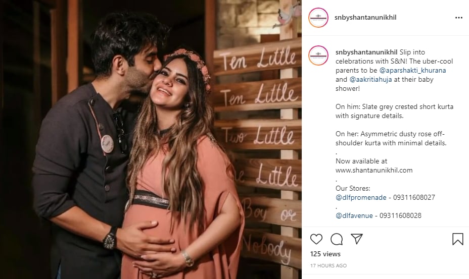 Aparshakti and Aakriti tied the knot in September 2014.