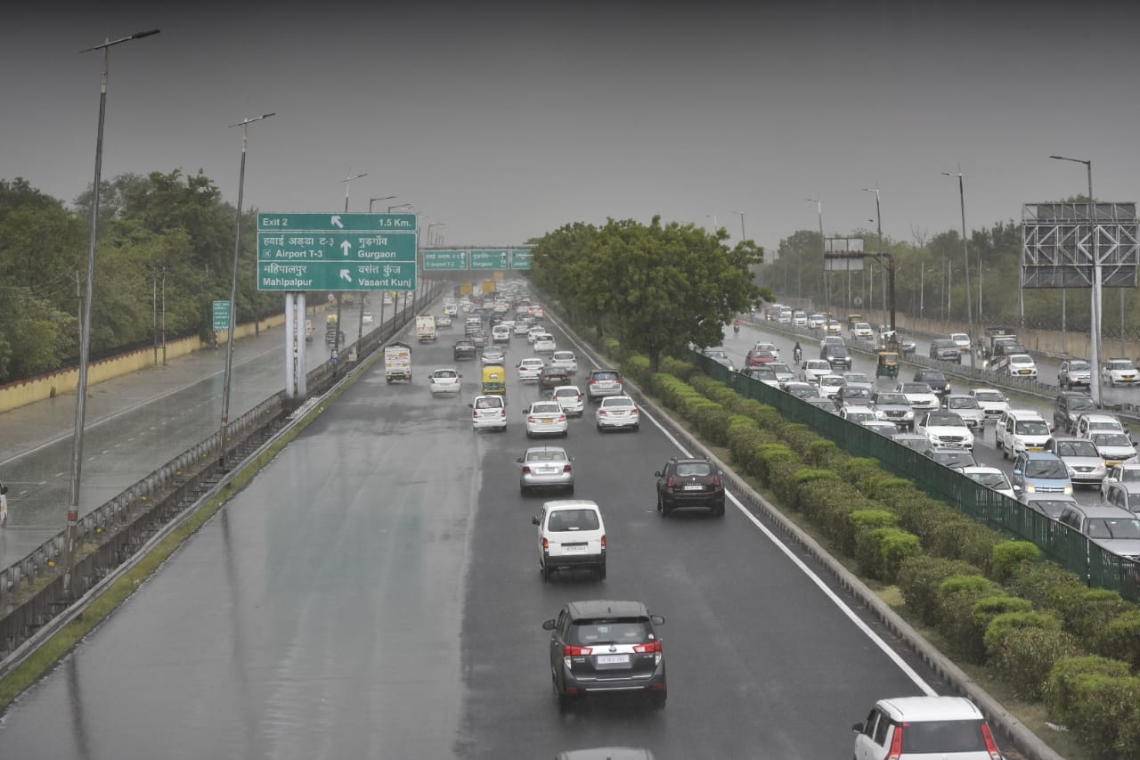 Rainfall in New Delhi (Sanjeev Verma/HT Photo) Rainfall in New Delhi (Sanjeev Verma/HT Photo)