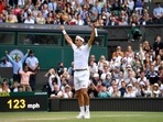 Wimbledon: Switzerland's Roger Federer celebrates winning his third round match against Britain's Cameron Norrie.