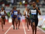 Caster Semenya of South Africa races.(Getty Images) Caster Semenya of South Africa races.(Getty Images)