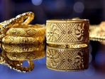 Following weak global cues, gold prices in the national capital declined by <span class='webrupee'>₹</span>89 to <span class='webrupee'>₹</span>46,167 per 10 gram on Tuesday Following weak global cues, gold prices in the national capital declined by <span class='webrupee'>₹</span>89 to <span class='webrupee'>₹</span>46,167 per 10 gram on Tuesday