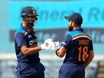 KL Rahul (L) and Virat Kohli during their partnership. (Getty Images) KL Rahul (L) and Virat Kohli during their partnership. (Getty Images)