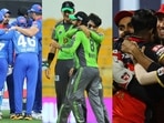 From Left: Delhi Capitals, Lahore Qalandars and Royal Challengers Bangalore. From Left: Delhi Capitals, Lahore Qalandars and Royal Challengers Bangalore.