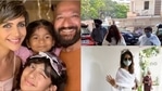 Raj Kaushal prayer meet: Mandira Bedi, her parents and her kids paid a final tribute to Raj on Saturday. Raj Kaushal prayer meet: Mandira Bedi, her parents and her kids paid a final tribute to Raj on Saturday.