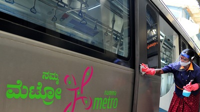 Bengaluru's Namma Metro can operate with 100% passenger capacity (ANI) Bengaluru's Namma Metro can operate with 100% passenger capacity (ANI)