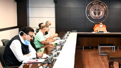 Uttar Pradesh chief minister Yogi Adityanath at a Covid-19 review meeting. (FILE PHOTO) Uttar Pradesh chief minister Yogi Adityanath at a Covid-19 review meeting. (FILE PHOTO)