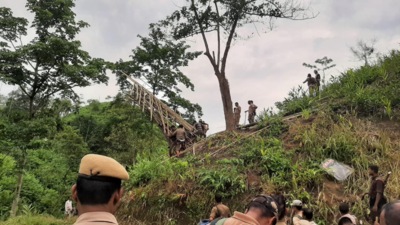 According to the locals in Hailakandi, some groups from Mizoram regularly try to construct makeshift bases in the name of Covid-19 testing centres. (HT photo)