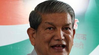 Congress leaders including former chief minister Harish Rawat have hit out at the BJP over the political situation in Uttarakhand. (HT Photo)