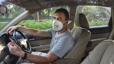 Congress leader Rahul Gandhi leaves from his residence, in New Delhi, Tuesday, June 29, 2021. (PTI) Congress leader Rahul Gandhi leaves from his residence, in New Delhi, Tuesday, June 29, 2021. (PTI)