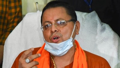 A postgraduate from Lucknow University, Pushkar Singh Dhami began his political career with student politics in the early 1990s. (PTI) A postgraduate from Lucknow University, Pushkar Singh Dhami began his political career with student politics in the early 1990s. (PTI)