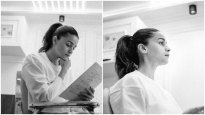 Alia Bhatt started shooting for Darlings, her debut production venture. Alia Bhatt started shooting for Darlings, her debut production venture.