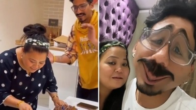 Bharti Singh celebrated her 37th birthday with Haarsh Limbachiyaa, Aly Goni and Jasmin Bhasin. Bharti Singh celebrated her 37th birthday with Haarsh Limbachiyaa, Aly Goni and Jasmin Bhasin.