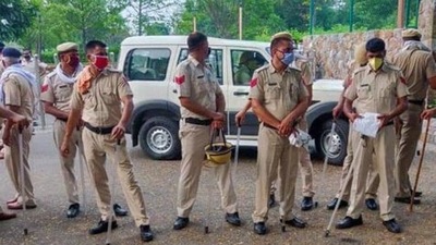 Assistant commissioner of police, Ram Sunder, who is in charge of Sangam Vihar and other police stations, said, “We held the public hearing today. In between meeting residents and listening to their suggestions, we also mediated in some long-running disputes over petty issues and helped residents resolve them.” (PTI) Assistant commissioner of police, Ram Sunder, who is in charge of Sangam Vihar and other police stations, said, “We held the public hearing today. In between meeting residents and listening to their suggestions, we also mediated in some long-running disputes over petty issues and helped residents resolve them.” (PTI)