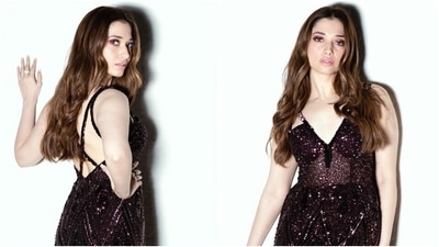Tamannaah Bhatia cooks up a storm in shimmery bodycon gown for MasterChef shoot (Instagram/@tamannaahspeaks) Tamannaah Bhatia cooks up a storm in shimmery bodycon gown for MasterChef shoot (Instagram/@tamannaahspeaks)
