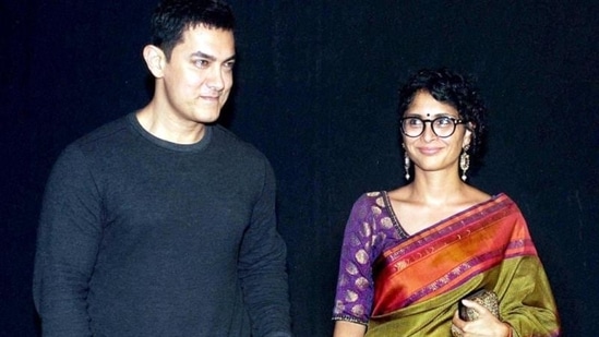 Aamir Khan had once revealed that following his divorce with Reena Dutta, he and Kiran Rao reconnected over a phone call. “In that moment of trauma, her phone came and I talked to her on the phone for half an hour. And when I put the phone down, I said, ‘My God! I feel so happy when I talk to her.’ It struck me in that instant that when I am talking to her I am so happy," Aamir had said, speaking with a Chinese publication.(PTI Photo)