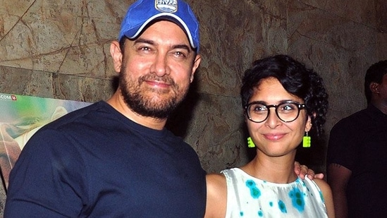 Aamir Khan and Kiran Rao shared the news of their separation on Saturday, July 3. The former couple shares a son, Azad Rao Khan, together.((AFP Photo))
