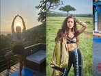 Sara Ali Khan watches sunrise on mountain while performing Yoga's Vrikshasana, aces foam rolling exercise