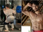Tiger Shroff nails 180kg barbell squats, Disha Patani's sister is impressed(Instagram/@tigerjackieshroff) Tiger Shroff nails 180kg barbell squats, Disha Patani's sister is impressed(Instagram/@tigerjackieshroff)