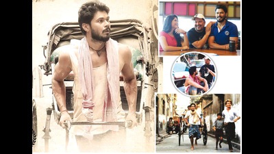 Ram Kamal Mukherjee’s Rickshawala has Avinash Dwivedi (above and inset) essaying the lead; (top right) Kasturi Chakraborty, the director and Avinash on the sets of the movie; and Om Puri (below, right) playing the part of a rickshaw-puller in City of Joy Ram Kamal Mukherjee’s Rickshawala has Avinash Dwivedi (above and inset) essaying the lead; (top right) Kasturi Chakraborty, the director and Avinash on the sets of the movie; and Om Puri (below, right) playing the part of a rickshaw-puller in City of Joy