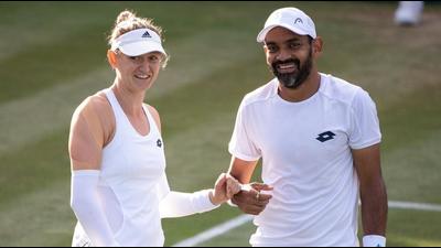 Samantha Murray Sharan and Divij Sharan tied the knot soon after the 2019 Wimbledon. (Twitter) Samantha Murray Sharan and Divij Sharan tied the knot soon after the 2019 Wimbledon. (Twitter)