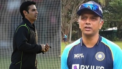 Photos of former Pakistan captain Salman Butt (L) and former Indian captain Rahul Dravid (R) (HT Collage)