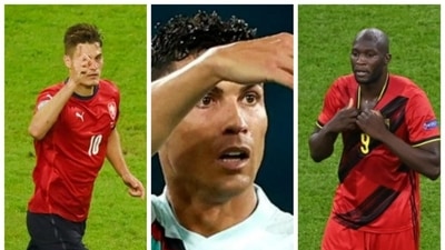 Euro 2020: Current leader in the race to Golden Boot ahead of semifinals involving Cristiano, Ronaldo Patrik Schick and Romelu Lukaku. (HT Collage) Euro 2020: Current leader in the race to Golden Boot ahead of semifinals involving Cristiano, Ronaldo Patrik Schick and Romelu Lukaku. (HT Collage)