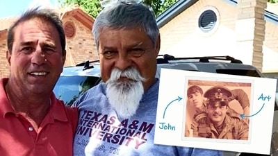 The video of the US army veterans meeting after 40 years left people emotional. (Instagram/@ring) The video of the US army veterans meeting after 40 years left people emotional. (Instagram/@ring)
