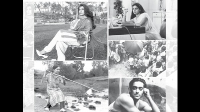 (Clockwise from top) Dimple at the lawns of Sun N Sand Hotel; Sridevi in 1988 during the shoot of Chandni; Chunky Panday gives an impromptu shot; Salman Khan at Natraj Studios in the late 1980s; and Rakhee looks natural in this picture shot at her Aptegaon farmhouse (Dinesh Raheja) (Clockwise from top) Dimple at the lawns of Sun N Sand Hotel; Sridevi in 1988 during the shoot of Chandni; Chunky Panday gives an impromptu shot; Salman Khan at Natraj Studios in the late 1980s; and Rakhee looks natural in this picture shot at her Aptegaon farmhouse (Dinesh Raheja)