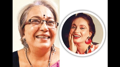 Kalpana Iyer at 22 (inset) and at 65 Kalpana Iyer at 22 (inset) and at 65