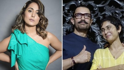 Hina Khan responded to Aamir Khan and Kiran Rao’s divorce announcement. Hina Khan responded to Aamir Khan and Kiran Rao’s divorce announcement.