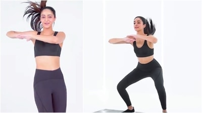 Ananya Pandey: The 'Pati Patni Aur Woh' actor believes in the power of yoga and keeps sharing her workout videos on social media. Earlier, her yoga trainer Anshuka Parwani took to her Instagram to share a glimpse of the 22-year old acing Chakrasana or wheel pose. (Instagram/@ananyapanday)