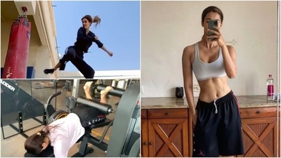 Disha Patani: Disha is one of the most dedicated actor in Bollywood when it comes to fitness. Her workout regime includes cardio in the mornings and weight training in the evening. (Instagram/@dishapatani)