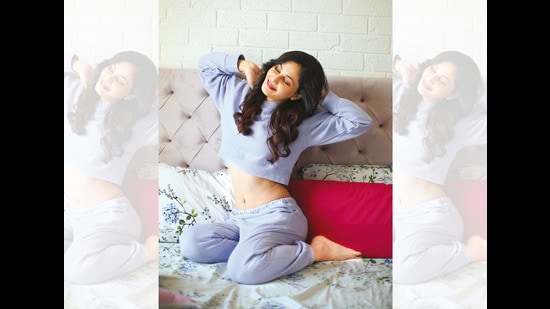 Pooja Chopra poses at her home exclusively for this HT Brunch column