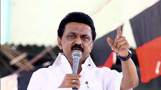 Coimbatore: Dravida Munnetra Kazhagam (DMK) President MK Stalin during an election campaign rally, ahead of Tamil Nadu assembly polls, at Mettupalayam constituency in Coimbatore district, Thursday, April 1, 2021. (PTI Photo)(PTI04_01_2021_000232A) (PTI) Coimbatore: Dravida Munnetra Kazhagam (DMK) President MK Stalin during an election campaign rally, ahead of Tamil Nadu assembly polls, at Mettupalayam constituency in Coimbatore district, Thursday, April 1, 2021. (PTI Photo)(PTI04_01_2021_000232A) (PTI)