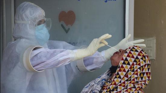While no new Covid-19 case was detected in four districts, Palwal recorded the highest 10 cases in Haryana on Sunday. (HT File Photo)