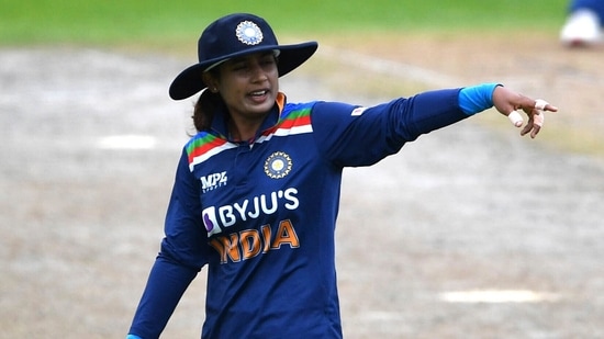 India's Mithali Raj during the One Day International cricket match at New Road One, Worcester,.(AP)