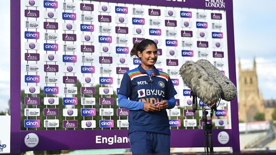 Mithali Raj was all smiles after steering India to a 4-wicket win. (Getty Images)