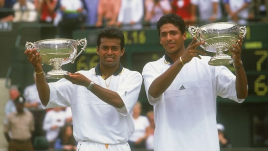 Mahesh Bhupathi and Leander Paes. (Twitter)