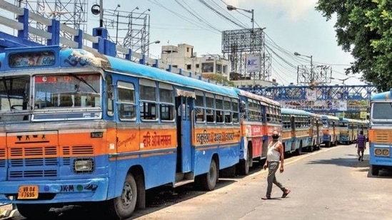 Private buses are refusing to hit the streets without a revision in the existing fare structure keeping in view the increasing fuel prices. (File Photo / PTI)